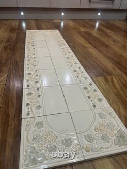 16 New Victorian Art Nouveau Fireplace Hearth Splashback Tile Tiles Set Floral