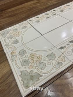 16 New Victorian Art Nouveau Fireplace Hearth Splashback Tile Tiles Set Floral