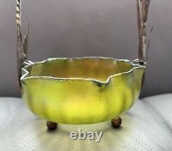 1900's Austrian Loetz Style Iridescent Art Glass Bowl