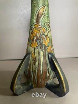 1900s Austria Amphora Secessionist Jugendstil Art Nouveau 14 candlestick Irises