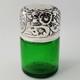 1901 Silver Art Nouveau Sterling Silver Green Perfume Scent Bottle