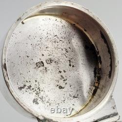 1904 Silver Art Nouveau Sterling Silver Green Perfume Scent Bottle