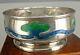 1905 Art Nouveau Silver And Blue Green Enamel Dish By Connell