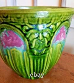 1923 Brush McCoy Art Pottery Nuglaze Jardiniere Amaryllis Pattern