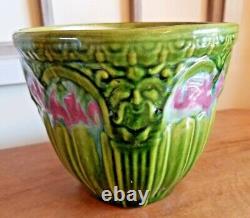 1923 Brush McCoy Art Pottery Nuglaze Jardiniere Amaryllis Pattern