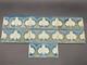 7x Art Nouveau Art Nouveau Border Tiles Tiles Blue Green Floral Circa 1900