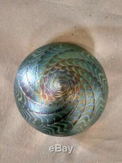 9,45Hand blown Bohemia Iridescent Glass Lamp Shade Art Nouveau Antique glass