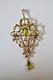 9ct Gold Peridot & Seed Pearl Art Nouveau Lavaliere Pendant/ Brooch. Gift Boxed