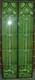 Art Nouveau Kiln Fired Fireplace Tile Set (10 Tiles) Ref 25 Green