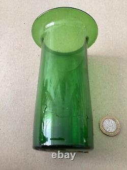 ART NOUVEAU LIBERTY & Co ARCHIBALD KNOX TUDRIC GREEN GLASS VASE 0441. 5 3/4in H