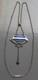 Art Nouveau Silver And Enamel Pendant Necklace With Turquoise 45cm 8cm Drop