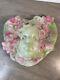 Art Nouveau Stoneware Pottery Ladies Head Face Unique And Stunning Green Pink