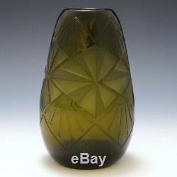 A Legras Cubism Inspired Vase c1930