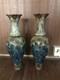 A Pair Of Antique Royal Doulton Art Nouveau Stoneware Baluster Vases