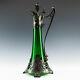 Albert Mayer Designed Wmf Art Nouveau Green Glass Claret Jug