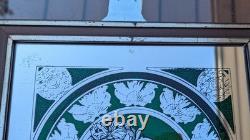 Alphonse Mucha Mirror Vintage Set Art Nouveau Bohemian Yellow Green