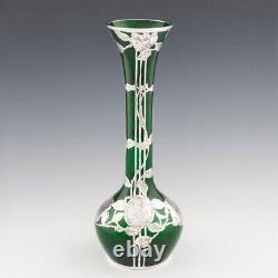 Alvin Silver Corporation Overlay Vase c1920