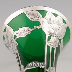 Alvin Silver Corporation Overlay Vase c1920