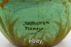 Amalric Walter (1870-1959) for Nancy. Rare vase in glazed ceramics. 1890's