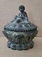 Amphora Ceramic Pottery Footed Compote With Figural Child Lid Art Nouveau Rare