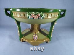 An Eichwald 7766 Czechoslovakion Majolica Comport Centre Piece (art Nouoeau)