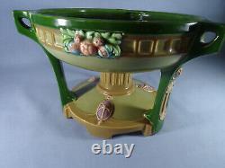 An Eichwald 7766 Czechoslovakion Majolica Comport Centre Piece (art Nouoeau)