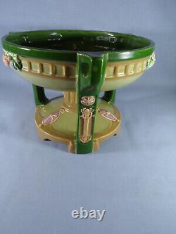 An Eichwald 7766 Czechoslovakion Majolica Comport Centre Piece (art Nouoeau)