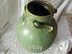 An Imposing Brannam (Barnstable) Vase with Mottle Green Glaze 39cm