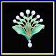 Andre Rambour Art Nouveau Pendant Brooch 18k Gold Pearls Enamel Diamond (6792)