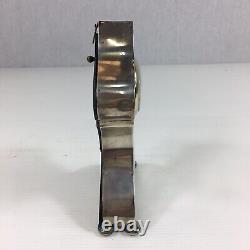 Antique 1913 Charles S Green & Co Art Nouveau Solid Silver Cased Clock A/F