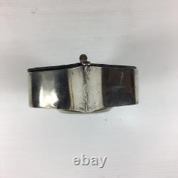 Antique 1913 Charles S Green & Co Art Nouveau Solid Silver Cased Clock A/F