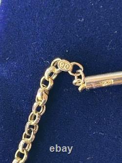 Antique Art Nouveau 9ct Gold Peridot Pendant With Antique 9ct Gold Guard Chain