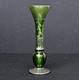 Antique Art Nouveau Alvin Green Glass Sterling Silver Overlay Vase