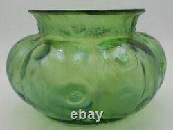 Antique Art Nouveau Austrian Loetz Crete Rusticana Iridescent Art Glass Vase