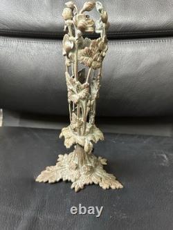 Antique Art Nouveau Bronze Vase Holder c. 1900