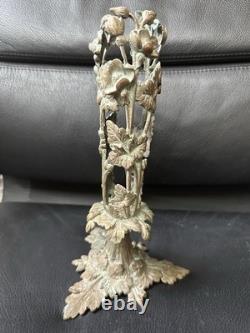 Antique Art Nouveau Bronze Vase Holder c. 1900