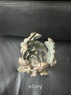 Antique Art Nouveau Bronze Vase Holder c. 1900