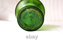 Antique Art Nouveau Carl Stölzle Austria glass vase with metal decoration c 1905