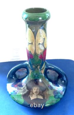 Antique Art Nouveau Ceramic Vase by PZH Plateelbakkerik Zuid-Holland, Estie & Co