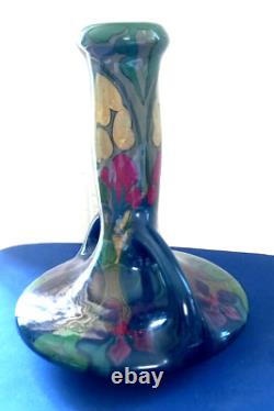 Antique Art Nouveau Ceramic Vase by PZH Plateelbakkerik Zuid-Holland, Estie & Co