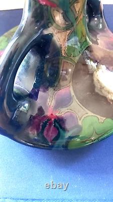 Antique Art Nouveau Ceramic Vase by PZH Plateelbakkerik Zuid-Holland, Estie & Co