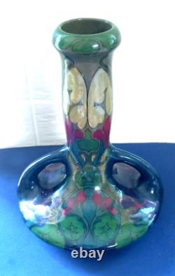Antique Art Nouveau Ceramic Vase by PZH Plateelbakkerik Zuid-Holland, Estie & Co