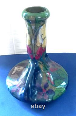 Antique Art Nouveau Ceramic Vase by PZH Plateelbakkerik Zuid-Holland, Estie & Co