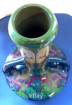 Antique Art Nouveau Ceramic Vase by PZH Plateelbakkerik Zuid-Holland, Estie & Co