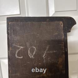 Antique Art Nouveau Framed 6 Floral Green 6x6Tiles Craftsman Shelf