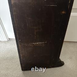 Antique Art Nouveau Framed 6 Floral Green 6x6Tiles Craftsman Shelf