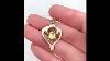 Antique Art Nouveau Green 9ct Gold Pendant Necklace