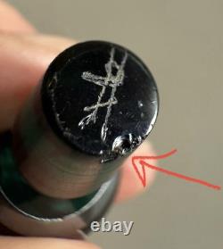 Antique Art Nouveau Green Glass & Sterling Silver Perfume Bottle withStopper C1900 Antique Art Nouveau Green Glass & Sterling Silver Perfume Bottle withStopper C1900