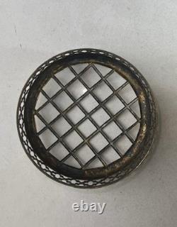 Antique Art Nouveau Green Iridescent Art Glass Vase with frog Possible by Kralik