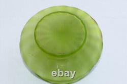Antique Art Nouveau Green Satin Glass Dresser Jar after Koloman Moser Painting